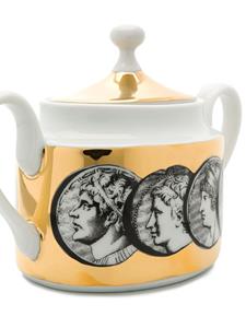 Fornasetti Suikerpot met dessin - Wit