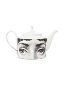 Fornasetti face-print theepot - Zwart