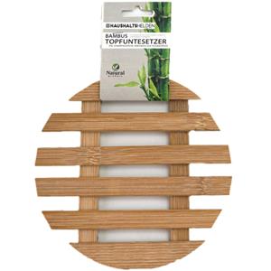Pannenonderzetter - rond - D17 cm - bamboe hout -