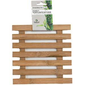 Haushaltshelden Pannenonderzetter - vierkant - D17 cm - bamboe hout -