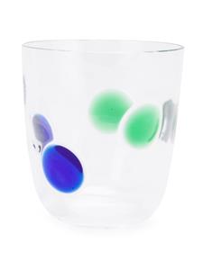 Carlo Moretti Glas met stipprint - Blauw