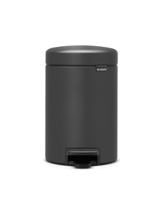 Brabantia NewIcon pedaalemmer 3 liter met kunststof binnenemmer Mineral Infinite Grey