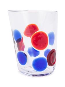 Carlo Moretti Glas met stipprint - Blauw