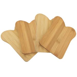 Set van 6x brood plankjes bamboe hout bruin 20 cm -