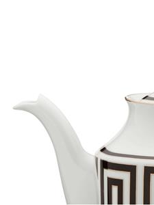 GINORI 1735 Theepot met print - Zwart