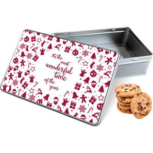 Koektrommel Most Wonderful Time Rechthoek - Bewaarblik 20x13x5 cm