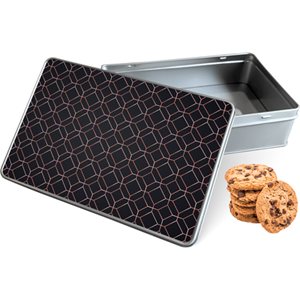 Koektrommel Rosé Goud Luxury Rechthoek - Bewaarblik 20x13x5 cm
