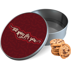Koektrommel Too Spicy Rond - Bewaarblik 15x15x5 cm