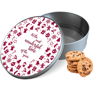 Koektrommel Most Wonderful Time Rond - Bewaarblik 15x15x5 cm