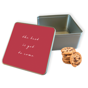 Koektrommel The Best Vierkant - Bewaarblik 20x20x10 cm