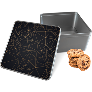 Koektrommel Luxury Vierkant - Bewaarblik 20x20x10 cm