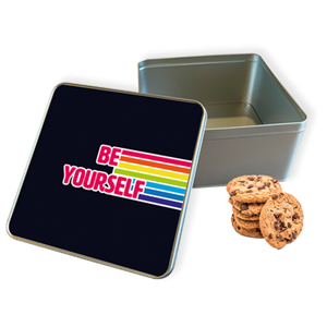 Koektrommel Be Yourself Vierkant - Bewaarblik 20x20x10 cm