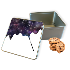 Koektrommel Galaxy Toverstaf Vierkant - Bewaarblik 20x20x10 cm