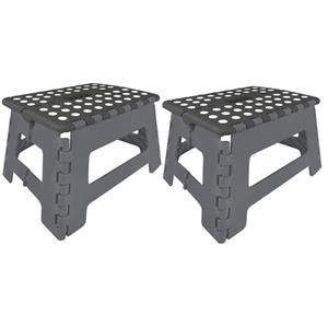 2x Inklapbaar opstapje / opstap krukje 22 cm -