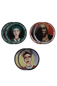 Hermia Set van 6 borden Inke | 