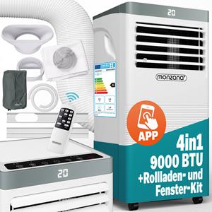 Monzana Airconditioner MZKA1000 4in1 Wit Spraakbesturing Alexa