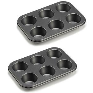 Kinvara Muffins en cupcakes bakken bakvorm/bakblik 26 x 18 cm - voor 12x stuks -