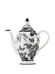 Gucci Koffiepot met bloemenprint - Zwart