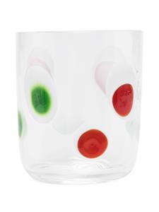Carlo Moretti Glas met stippen - Wit