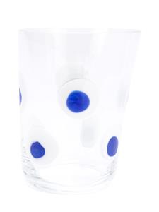Carlo Moretti Glas met stippen - Beige