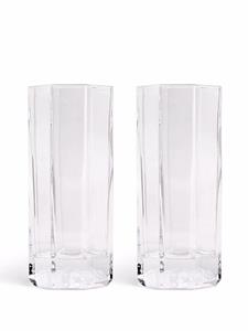 Versace Glazen met Medusa print - Wit
