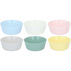 Schalenset 6-delig Kunststof Ø11,8xh5cm