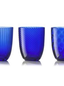 NasonMoretti Set van zes waterglazen - Blauw