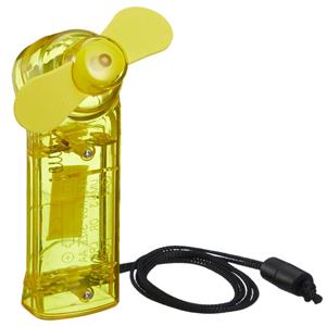 Ventilator voor in je hand - Verkoeling in zomer - 10 cm - Geel - Klein zak formaat model -