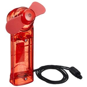 Ventilator voor in je hand - Verkoeling in zomer - 10 cm - Rood - Klein zak formaat model -