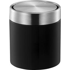EKO Tischabfallbehälter, Stahl, Volumen 0,5 l, BxHxT 128 x 155 x 128 mm, schwarz