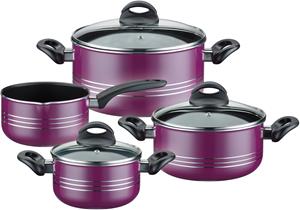 GSW Topf-Set "Milano color", Aluminium-Leichtmetall-Legierung, (Set, 7 tlg.), Induktion