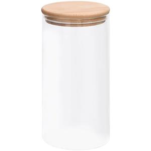vidaXL Opbergpotten met bamboe deksels 4 st 1200 ml glas
