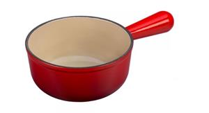 LE CREUSET  Gietijzer - Steelpan zonder deksel Kersenrood 2