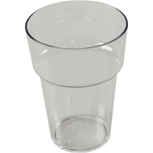 Glas | bierglas | reusable | onbreekbaar | pETG | 280ml | transparant | 24 stuks