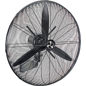Industrie-Wandventilator IP44, mit Flügelrad, schwarz