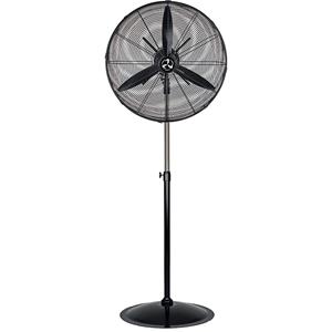 Industrie-Standventilator IP44, mit Flügelrad, schwarz