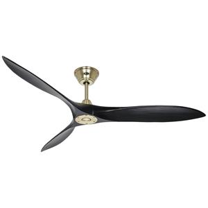 CasaFan ECO AIRSCREW 152 MG-MS Deckenventilator (Ø x H) 1520mm x 275mm Flügelfarbe: Schwarz (matt)