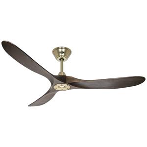 CasaFan ECO GENUINO 152 MG-NB Deckenventilator (Ø x H) 1520mm x 285mm Flügelfarbe: Nussbaum Gehäu