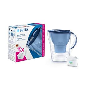 BRITA Marella Blauw 2,4L + 3 MAXTRA Pro ALL-IN-ONE waterfilters