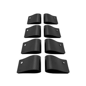 NOOBLU DUBL servetringen - Senso black - Set van 8