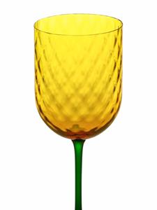 Dolce & Gabbana Wijnglas met colourblocking - Geel