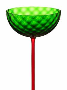 Dolce & Gabbana Glas met colourblocking - Groen