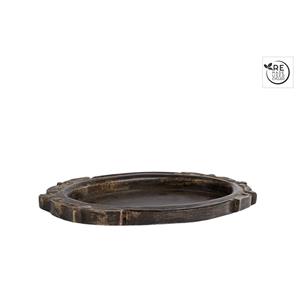 Massamarkt Onderbord Kathedraal Zwart Gerecycled Hout 30x18x2cm