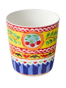Dolce & Gabbana Glazen met bloemenprint - Geel