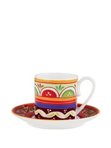 Dolce & Gabbana Espresso set met geometrisch patroon - Rood