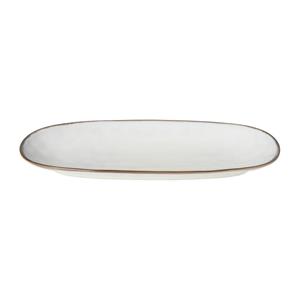 Xenos Bord ovaal Toscane - wit - 25.5 cm