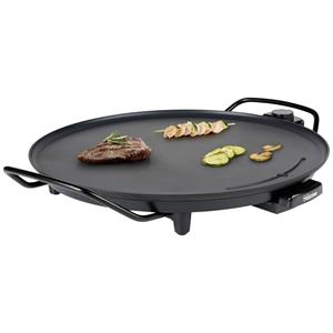 Tristar - Elektro Tischgrill Ø40cm für 4 Personen, Teppanyaki mit Fettauffangschale, 2000W