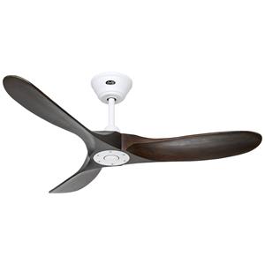 CasaFan ECO GENUINO 122 MW-NB Deckenventilator (Ø x H) 1220mm x 280mm Flügelfarbe: Nussbaum Gehäu