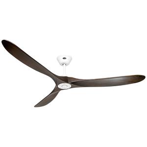 CasaFan ECO GENUINO 180 MW-NB Deckenventilator (Ø x H) 1800mm x 290mm Flügelfarbe: Nussbaum Gehäu