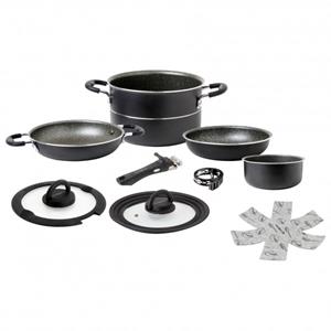 BRUNNER Alu Koch Set Pirate Ø20 Camping Outdoor Koch Geschirr Küche Topf Pfanne